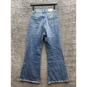 NWT Icon Denim Desi High Rise Flare Denim Jeans Medium Wash Blue Womens Size 24